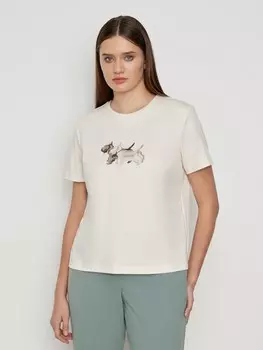 Футболка хлопковая с принтом L(48)