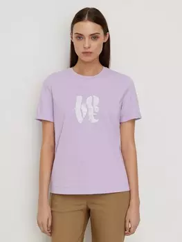 Футболка из хлопка с принтом S(44)