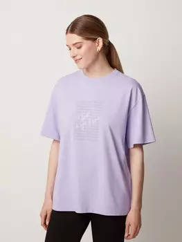 Футболка из хлопка с принтом XS(42)