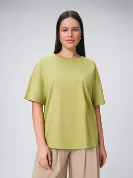 Футболка из мерсеризованного хлопка с вышивкой M(46)