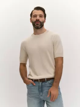 Футболка из пряжи с шелком и хлопком S(48)