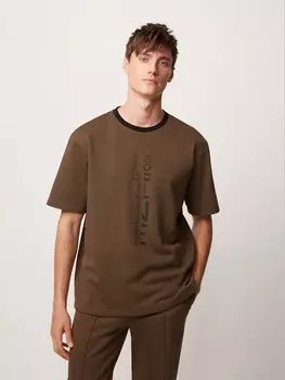 Футболка из трикотажа с принтом