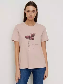 Футболка из трикотажа с вышивкой S(44)