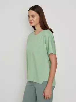 Футболка из вискозы мятная базовая (54)