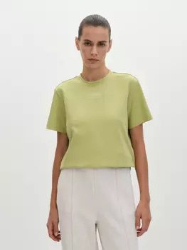 Футболка прямого кроя из хлопка M(46)