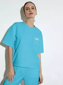 Футболка ярко-голубого цвета XS(42)