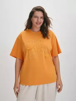 Футболка с цветочным принтом 4XL(56)