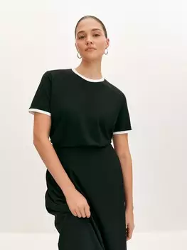 Футболка с контрастной отделкой M(46)