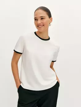 Футболка с контрастной отделкой M(46)