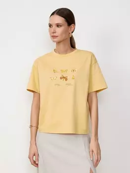 Футболка с принтом из хлопка S(44)