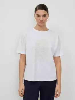 Футболка трикотажная с принтом L(48)