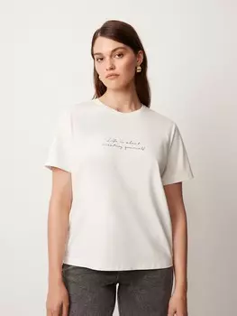 Футболка трикотажная с принтом L(48)