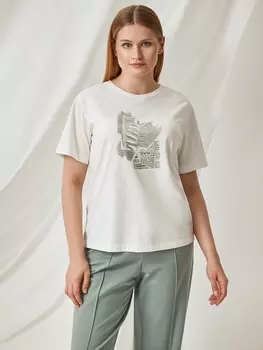 Футболка трикотажная с принтом XL(50)