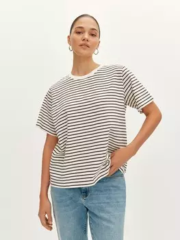 Футболка трикотажная в полоску M(46)