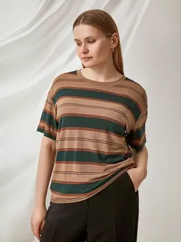 Футболка трикотажная в полоску XXL(52)