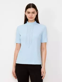 Футболка в рубчик с монилью XS(42)