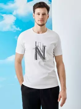 Белая футболка из эластичного хлопка