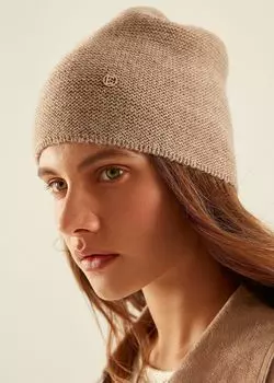 Трикотажная шапка с мини-лого (56-58)