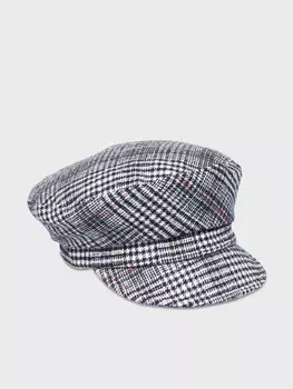 Кепи с геометричным принтом серого цвета (56-58)
