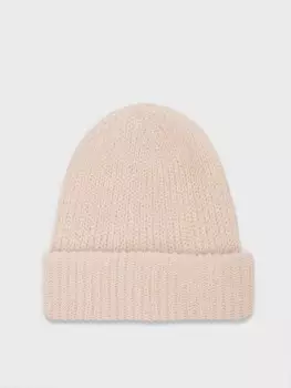 Шапка вязаная молочного оттенка (54-56)