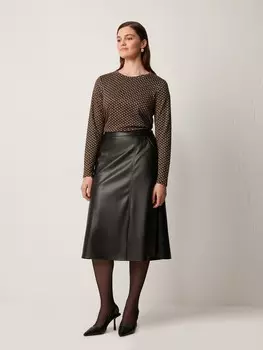 Юбка A-силуэта из экокожи M(46)