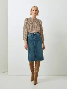 Юбка длинная джинсовая XS(42)