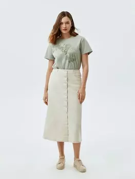 Юбка джинсовая светлая M(46)