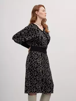 Юбка-карандаш с абстрактным принтом M(46)