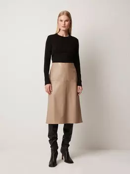 Юбка-миди из экокожи XS(42)