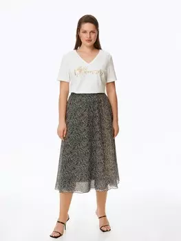 Юбка-миди из шифона XL(50)