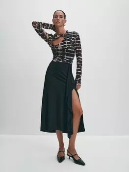 Юбка-миди из трикотажа ELIS