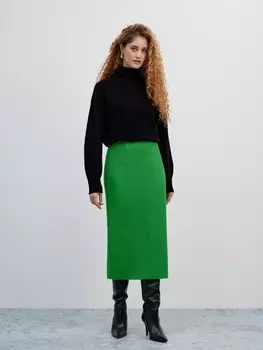 Юбка-миди из вареной шерсти XS(42)