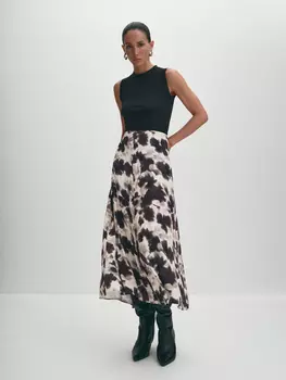 Юбка миди из вискозы XS(42)