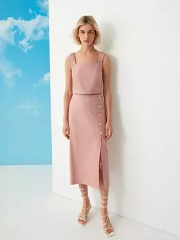 Юбка-миди на пуговицах S(44)