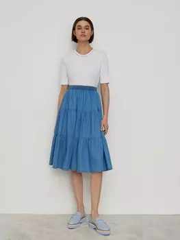 Юбка-миди ярусная S(44)