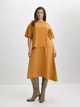 Юбка миди с асимметричным низом M(46)