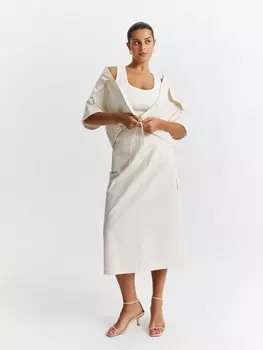 Юбка-миди с накладными карманами LALIS