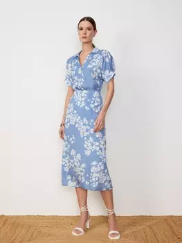 Юбка-миди с разрезом S(44)