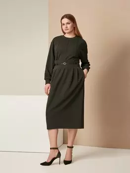 Юбка-миди с широким поясом XL(50)