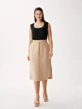 Юбка-миди светлая XL(50)