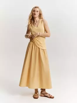 Юбка на широкой резинке из хлопка XS(42)