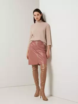 Юбка прямая из экокожи ELIS