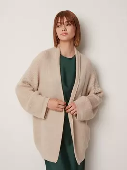 Кардиган с шерстью удлиненный (44)