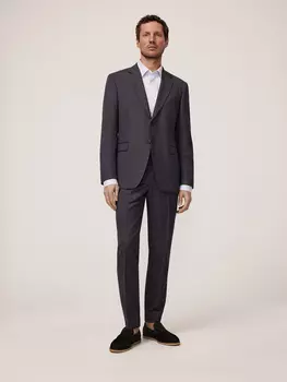 Классические зауженные костюмные брюки S(48)