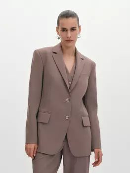 Классический однобортный пиджак из костюмной вискозы L(48)