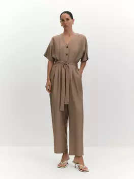 Комбинезон с цельнокроеным рукавом и поясом M(46)