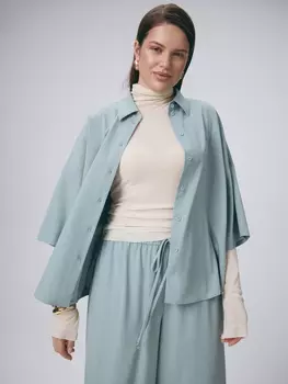 Костюмная блуза рубашечного кроя 4XL(56)