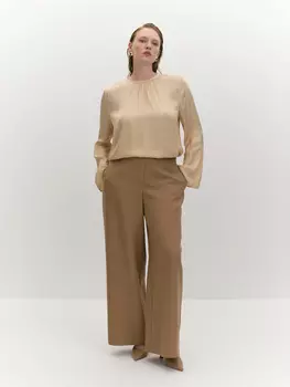 Костюмные брюки палаццо из вискозной ткани XL(50)