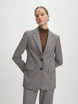 Костюмный пиджак с классическим принтом XS(42)