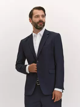 Костюмный пиджак в виндзорскую клетку силуэта slim XXL(56)